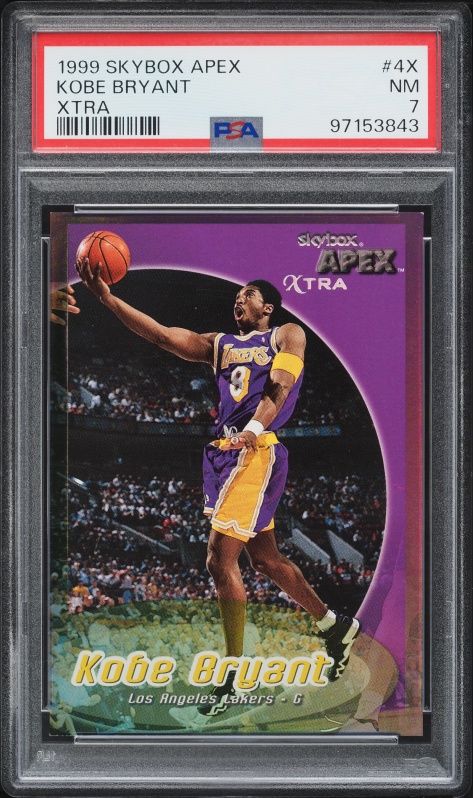 1999 Skybox Apex Cutting Edge Warp Tek Kobe Bryant /25 #5 BGS 9