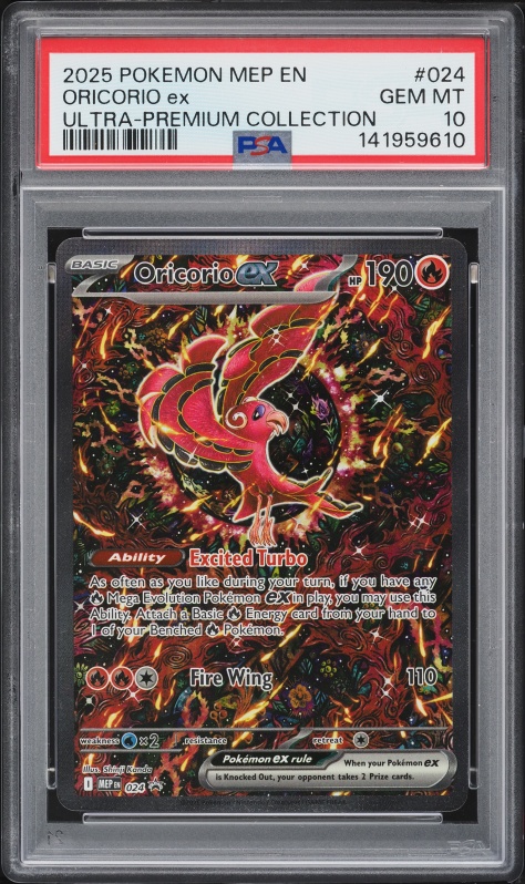 2025 Pokemon Promo Mega Charizard X ex UPC Oricorio ex #024 CGC