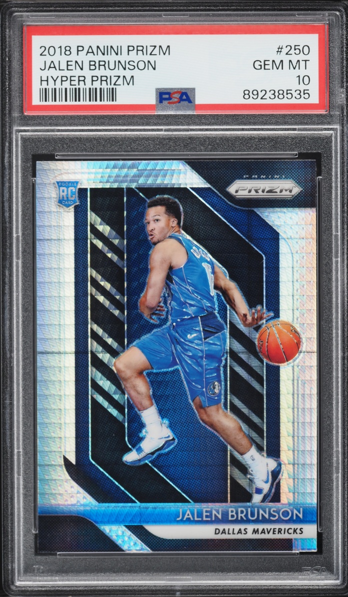 2018 Panini Prizm Hyper Jalen Brunson ROOKIE #250 PSA 10 GEM MINT