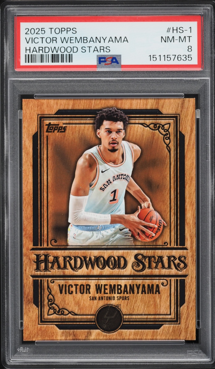 2025 Topps Hardwood Stars Victor Wembanyama #HS-1 PSA 8 NM-MT