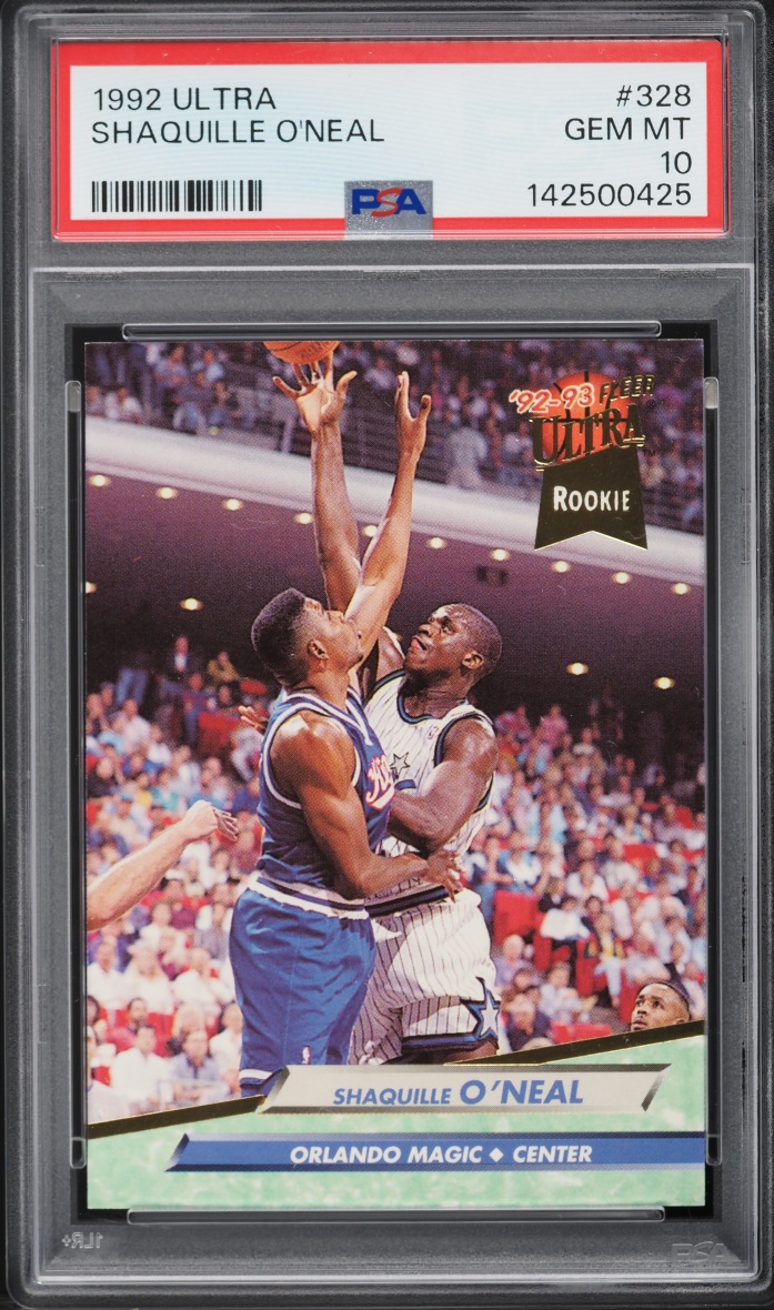 1992 Ultra Basketball Shaquille O'Neal ROOKIE #328 PSA 10 GEM MINT