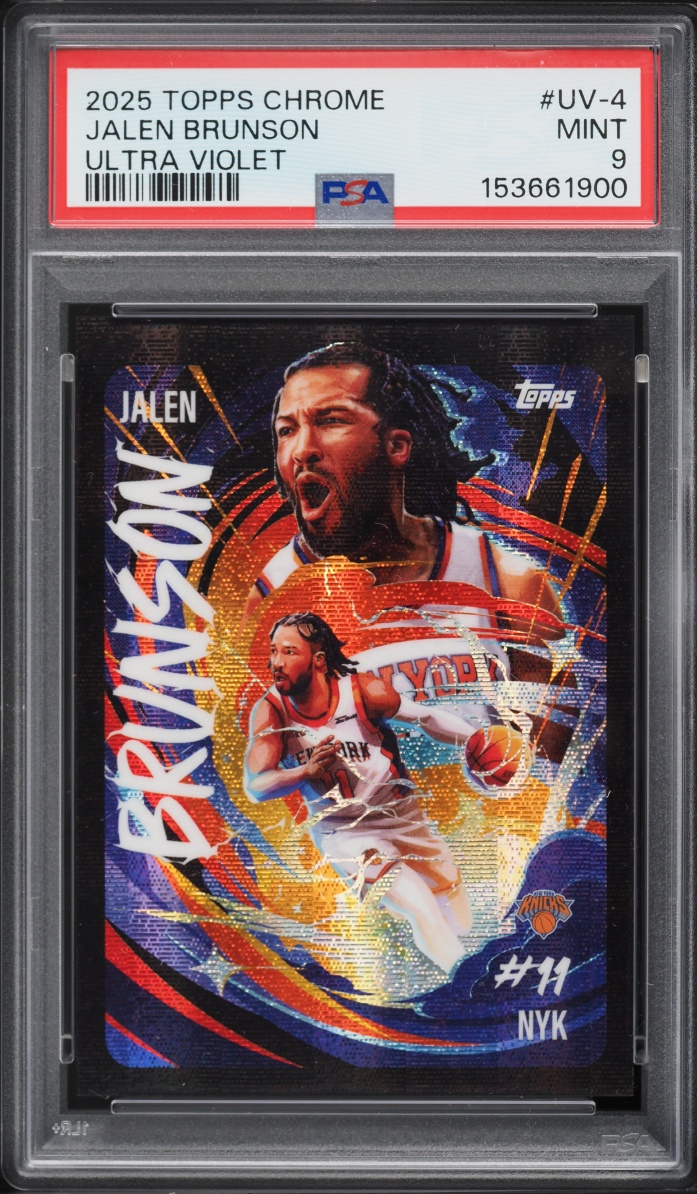 2025 Topps Chrome Ultra Violet Jalen Brunson #UV-4 PSA 9 MINT