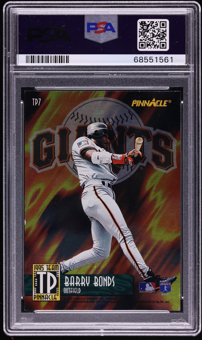 1995 Pinnacle Team Dufex Ken Griffey Jr. & Barry Bonds #TP7 PSA 9 MINT