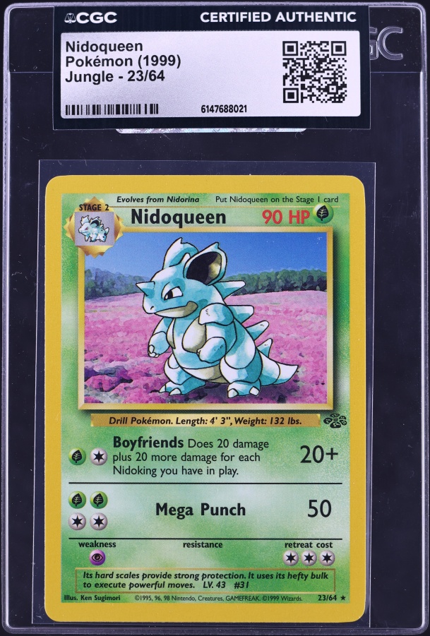 pokemon card nidoqueen Jungle (23) 1st Edition / Damaged have for your premier collection. Nidoqueen (Genetic Apex #240/226, 1-Star)