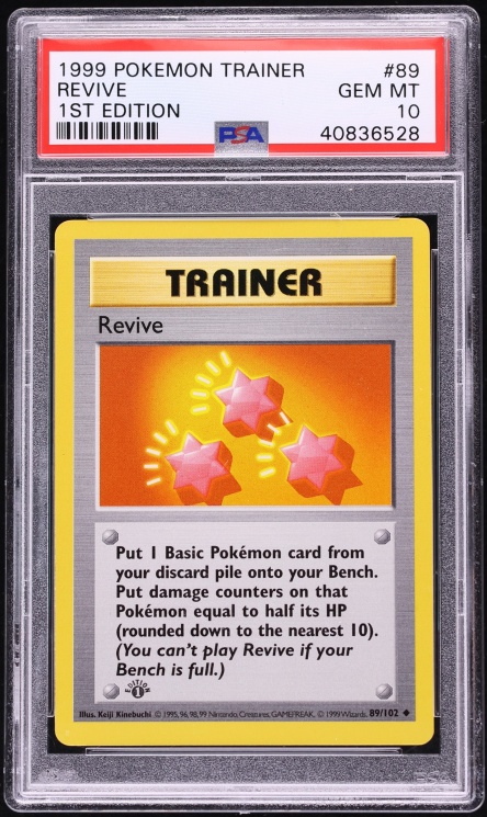1999 Pokemon Base Set 1st Edition Revive #89 PSA 10 GEM MINT