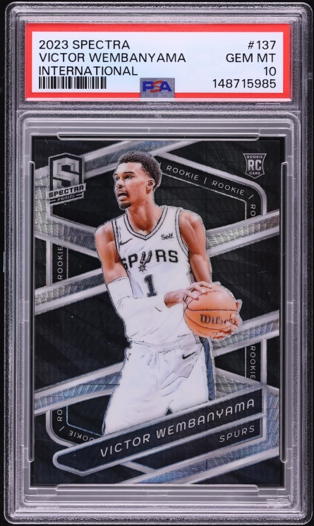 2023 Panini Spectra International Victor Wembanyama ROOKIE #137 PSA 10 GEM MINT