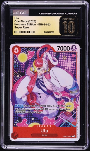 2023 One Piece Japanese Premium Card Collection Uta #P-031 PSA 10