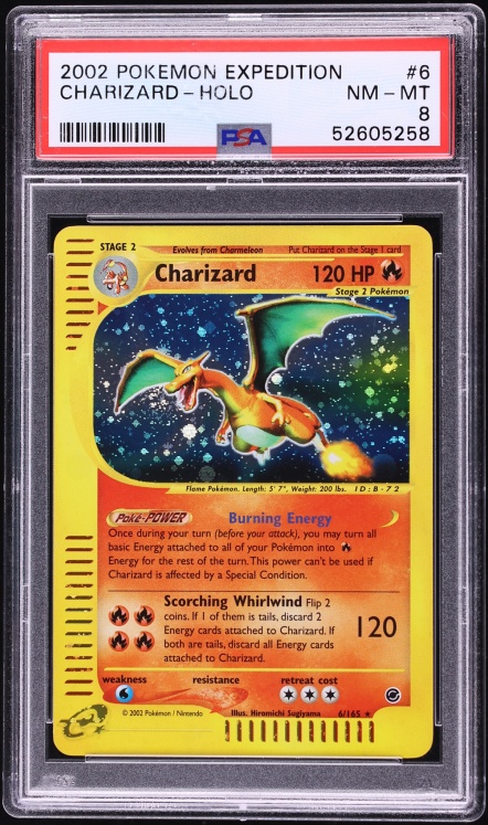 2002 Pokemon Expedition Holo Charizard #6 PSA 8 NM-MT on Fanatics Collect