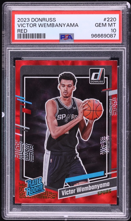 2023 Donruss Red Victor Wembanyama ROOKIE #220 PSA 10 GEM MINT