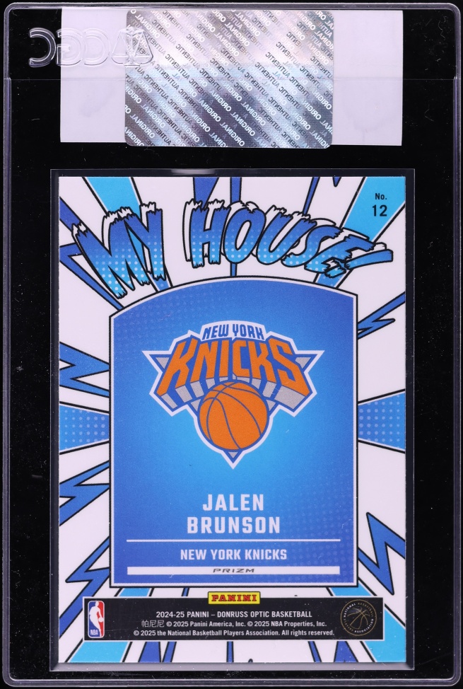 2024 Donruss Optic My House! Purple Jalen Brunson #12 CGC AUTH