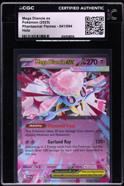 2025 Pokemon Japanese Mega Dream Ex MA Mega Diancie Ex #227 CGC 10