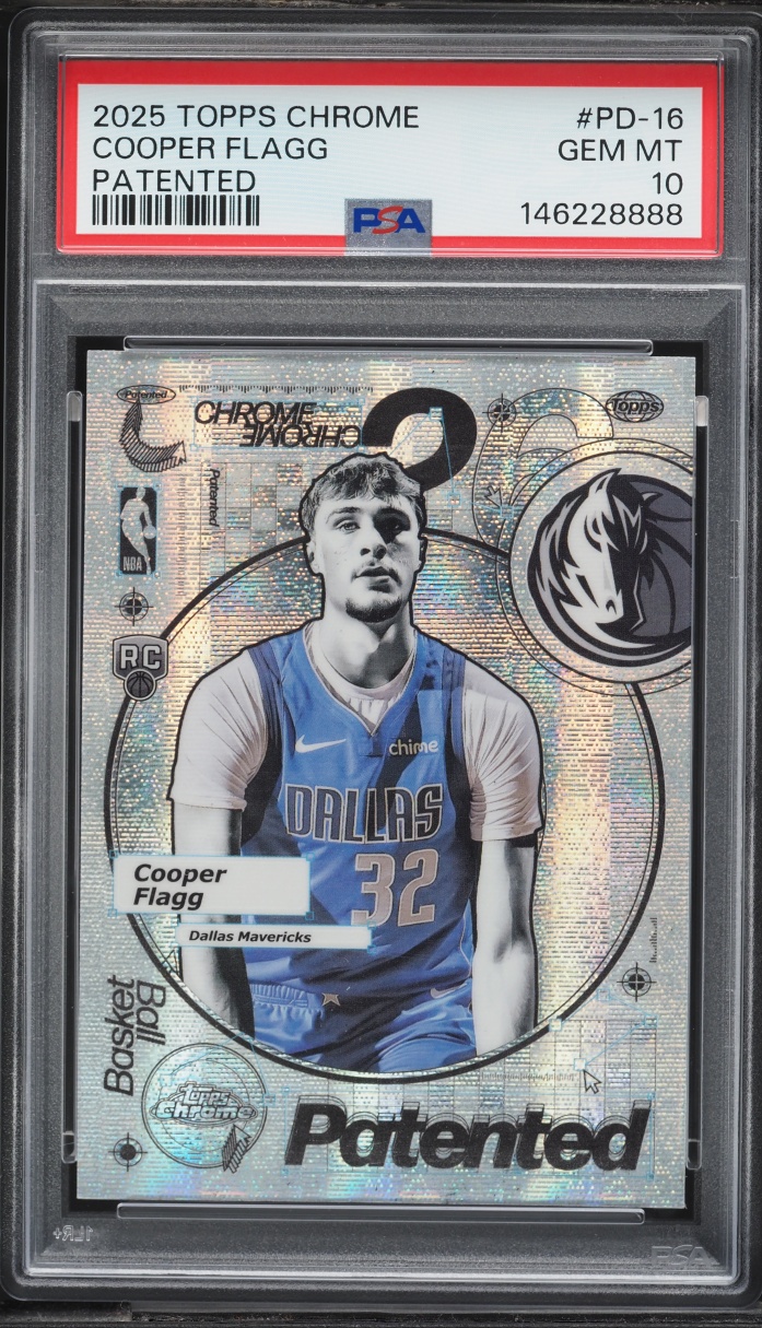 2025 Topps Chrome Patented Cooper Flagg ROOKIE #PD-16 PSA 10 GEM MINT