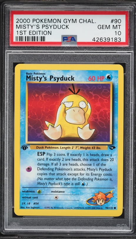 1995 psyduck pokemon card value 1999 53/62 1st EDITION Water Rarity Psyduck [1st Edition] #53 Prices