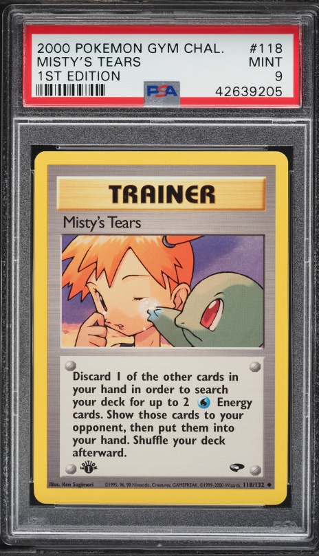2000 Pokemon Gym Challenge 1st Edition Misty's Tears #118 PSA 9 MINT