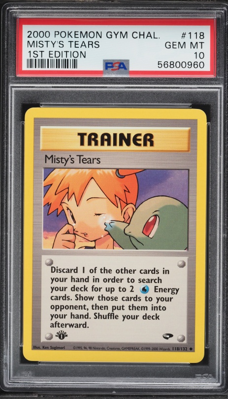 2000 Pokemon Gym Challenge 1st Edition Misty's Tears #118 PSA 10 GEM MINT