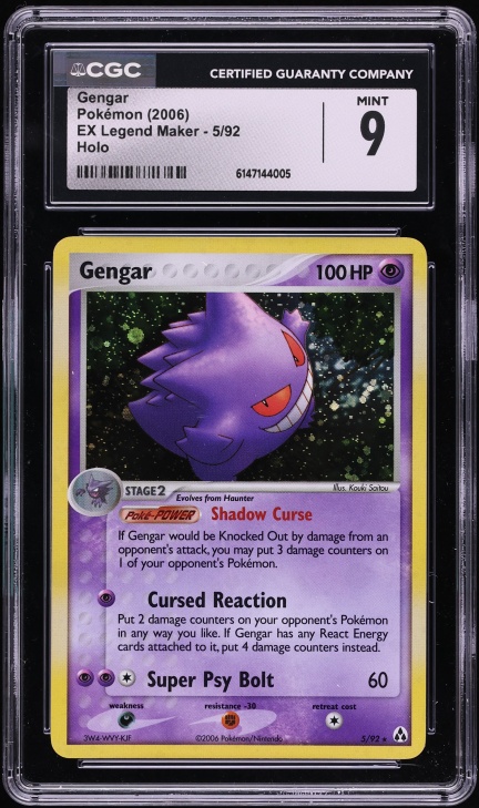 2006 Pokemon EX Legend Maker Holo Gengar #5 CGC 8.5 NM-MT+ on Fanatics  Collect