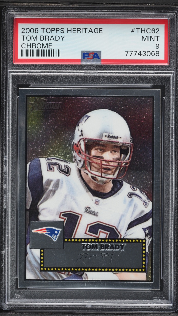 2006 Topps Chrome Heritage Tom Brady /1952 #THC62 PSA 9 MINT