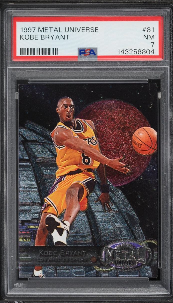 1997 Metal Universe Kobe Bryant #81 PSA 7 NRMT