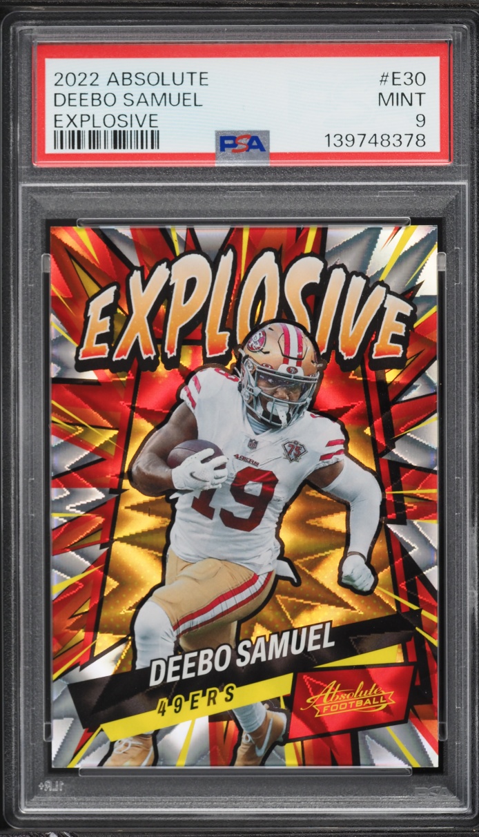 2022 Absolute Explosive Deebo Samuel #E30 PSA 9 MINT