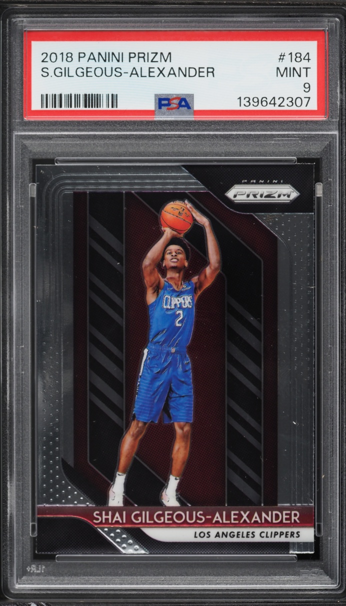 2018 Panini Prizm Shai Gilgeous-Alexander ROOKIE #184 PSA 9 MINT