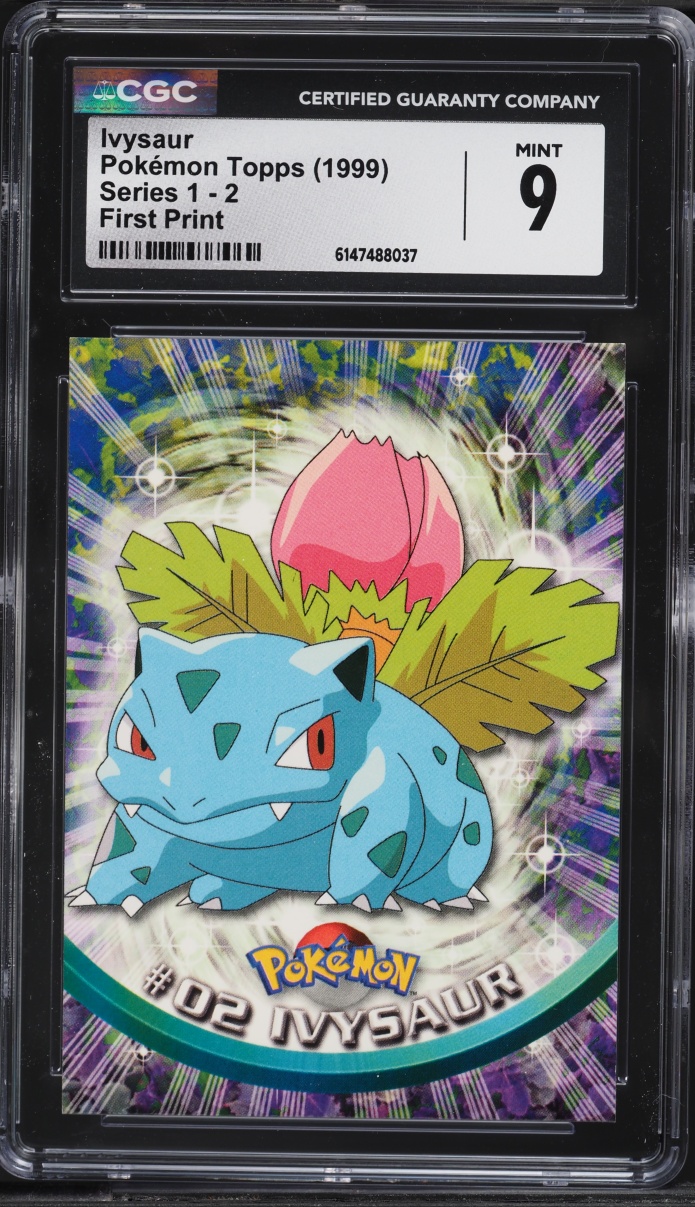 1999 Topps Pokemon Series 1 Ivysaur #2 CGC 9 MINT
