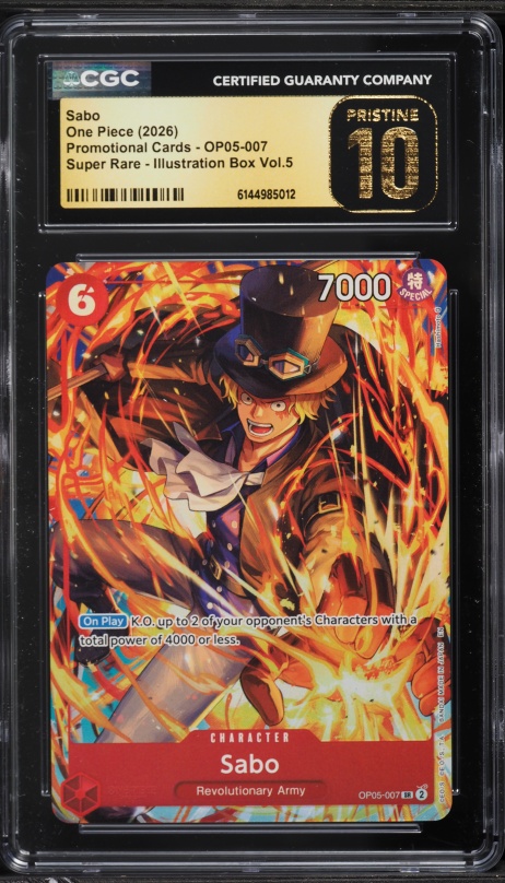 2024 One Piece Japanese Promo 7-Eleven Campaign Sabo #ST13-001 PSA