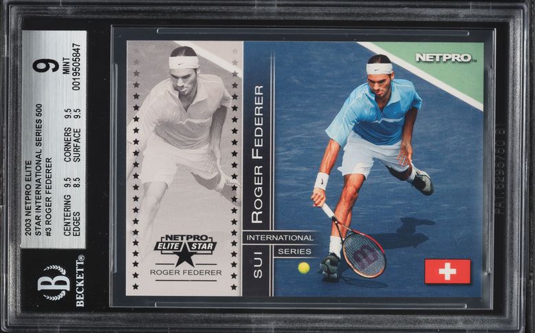 2003 Netpro Elite Glossy Roger Federer ROOKIE /100 #G3 PSA 10 GEM