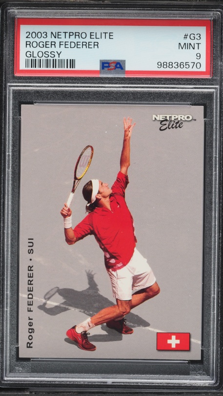 2003 Netpro Elite Glossy Roger Federer ROOKIE /100 #G3 PSA 10 GEM