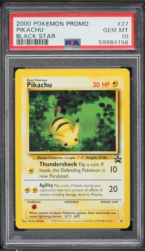 2000 Pokemon Chinese World Collection Jungle Pikachu #60 CGC 9