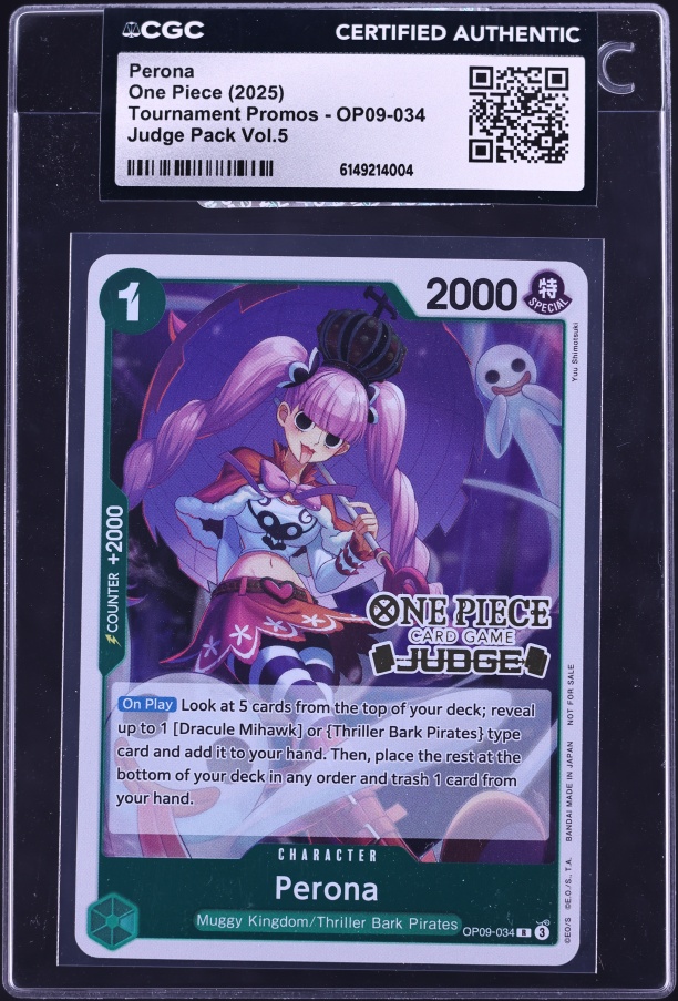 2025 ONE PIECE JP #034 ペローナ PSA 10 2025 One Piece Japanese Legacy Of the Master Alt Art Perona #034