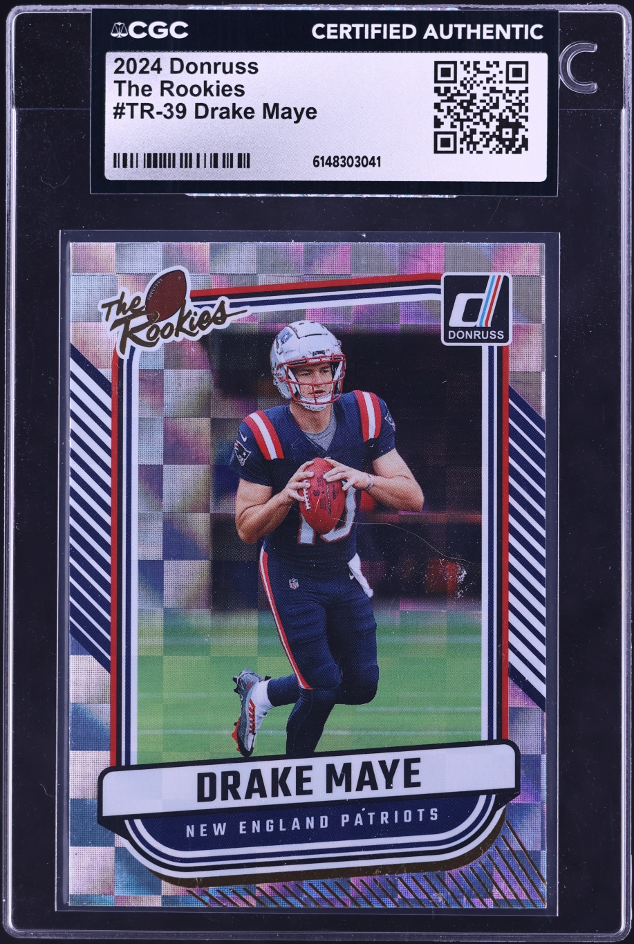 2024 Donruss The Rookies Drake Maye ROOKIE #TR-39 CGC AUTH