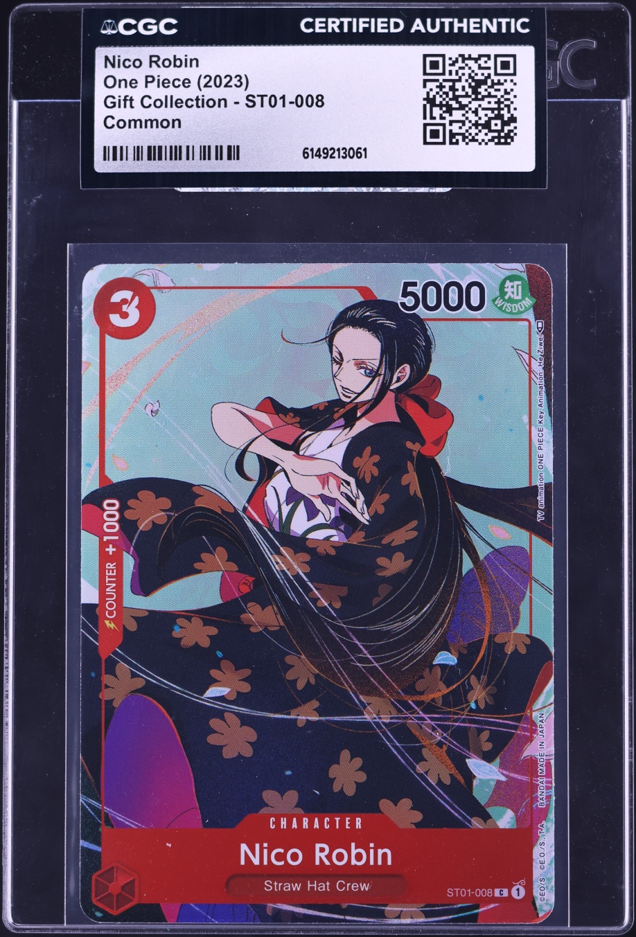 2023 One Piece Gift Collection Alt Art Nico Robin #ST01-008 CGC