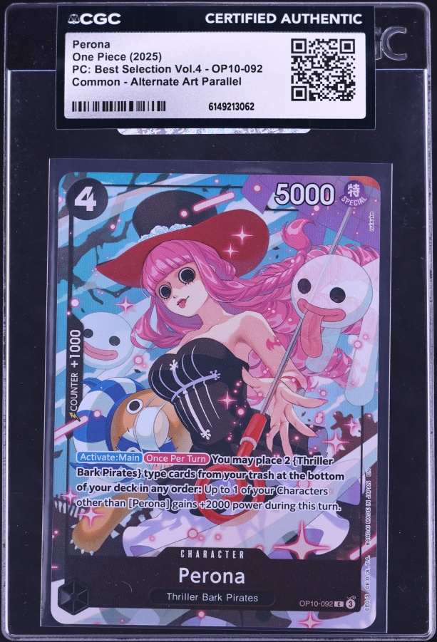 2022 One Piece Romance Dawn Box Topper Perona #OP01-077 CGC 10