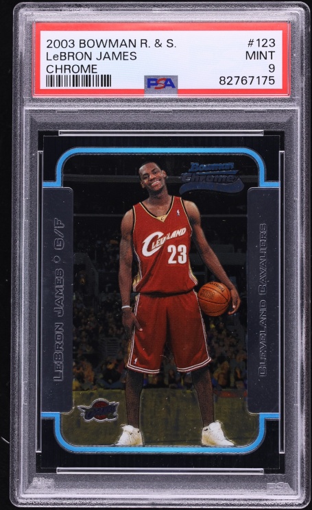 2003 Bowman Chrome Rookies & Stars LeBron James ROOKIE #123 PSA 9 MINT