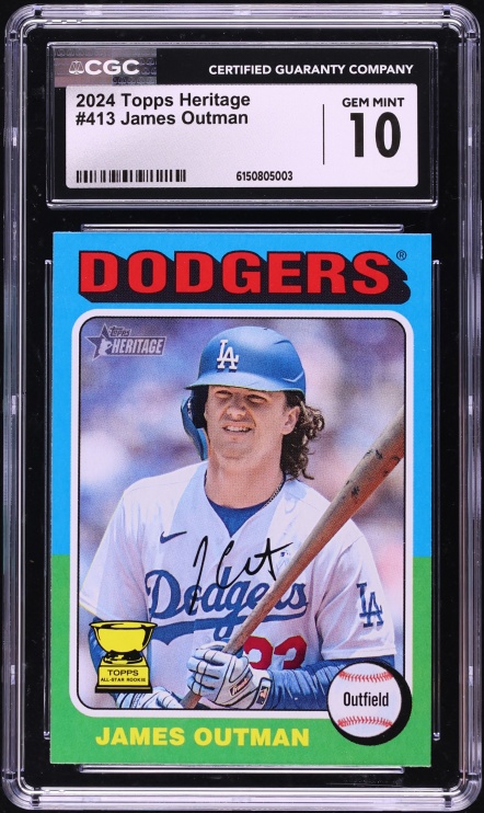 2024 Topps Heritage James Outman #413 CGC 10 GEM MINT