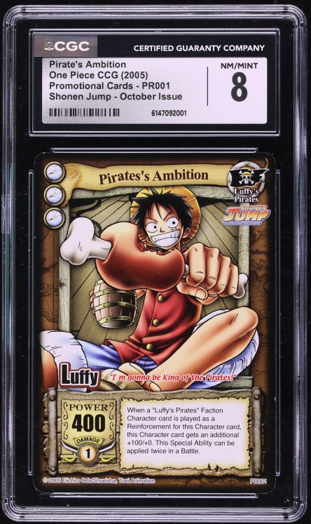 2005 One Piece Promo Shonen Jump October Issue Pirate's Ambition #PR001 CGC 8 NM-MT