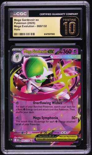 2025 Pokemon Mega Evolution Holo Mega Gardevoir ex #60 CGC 10 PRISTINE