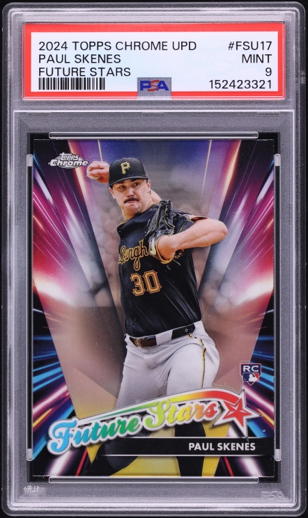 2024 Topps Chrome Update Future Stars Paul Skenes ROOKIE #FSU-17 PSA 9 MINT