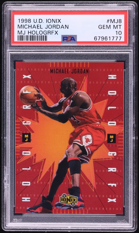 1998 Upper Deck Ionix MJ HoloGrFX Michael Jordan #MJ8 PSA 10 GEM MINT