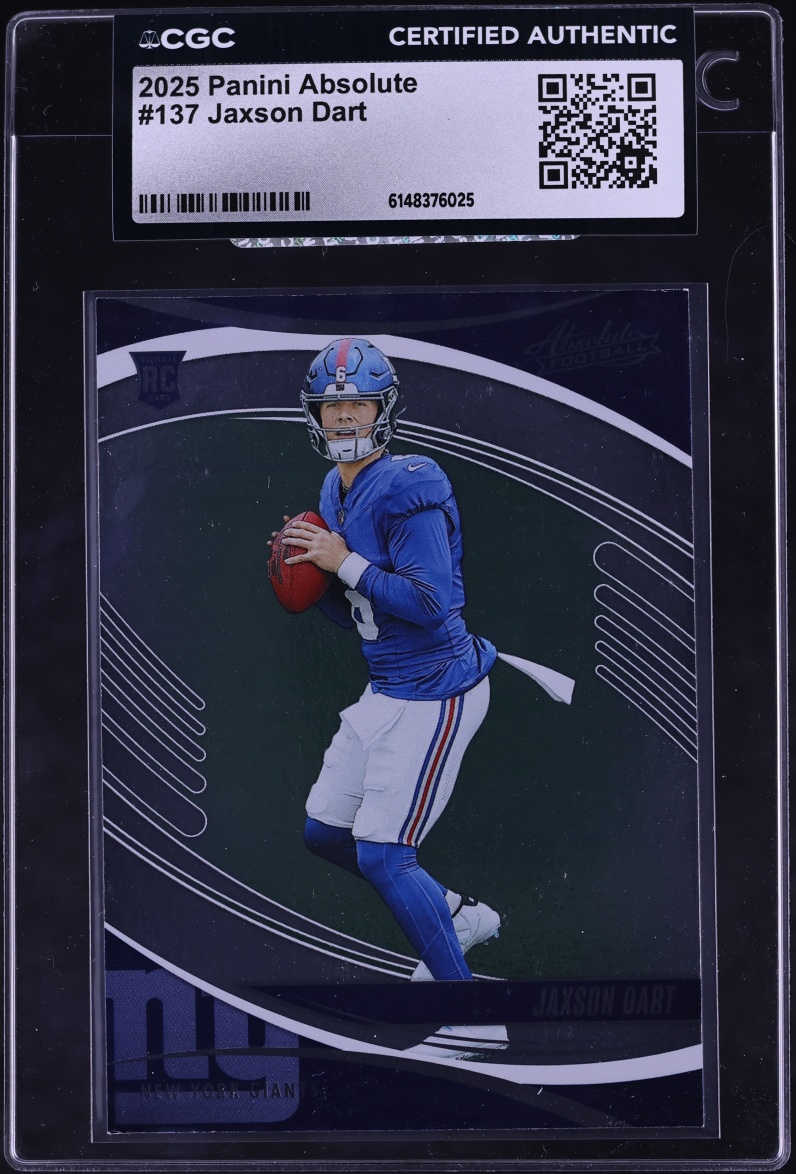 2025 Absolute Football Jaxson Dart ROOKIE #137 CGC AUTH