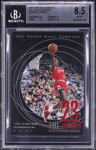 1996 Upper Deck 23 Nights The Jordan Experience Michael Jordan #3 BGS 8.5 NM-MT+