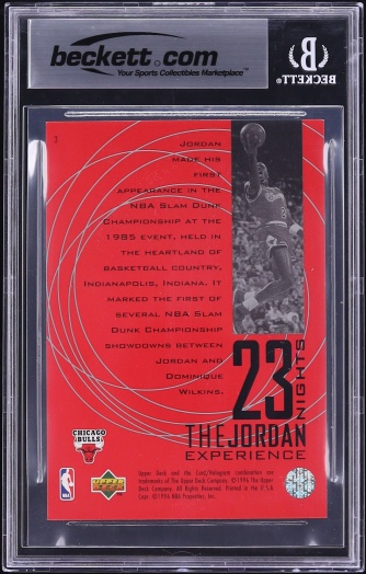 1996 Upper Deck 23 Nights The Jordan Experience Michael Jordan #3 BGS 8.5 NM-MT+