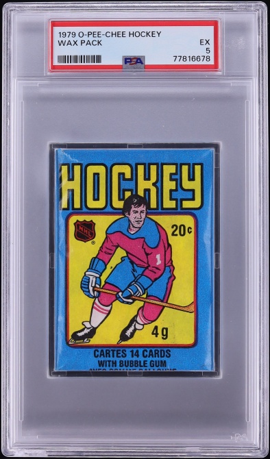 1979 O-Pee-Chee Hockey Wax Pack PSA 5 EX