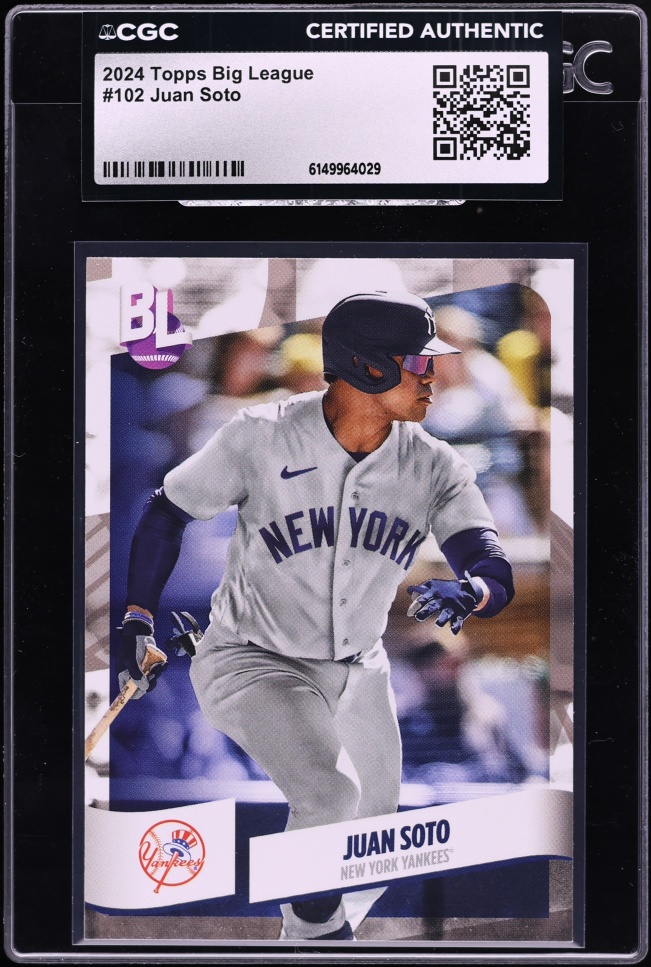 2024 Topps Big League Juan Soto #102 CGC AUTH