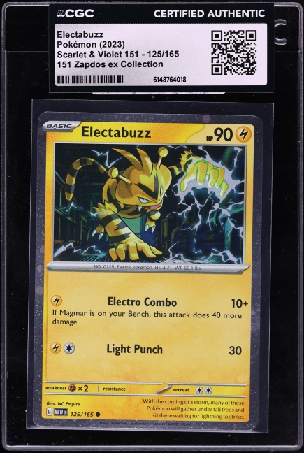 pokemon card electabuzz 125/165 Electabuzz - Pokémon 151