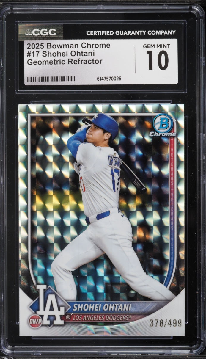 2025 Bowman Chrome Geometric Refractor Shohei Ohtani /499 #17 CGC 10 GEM MINT
