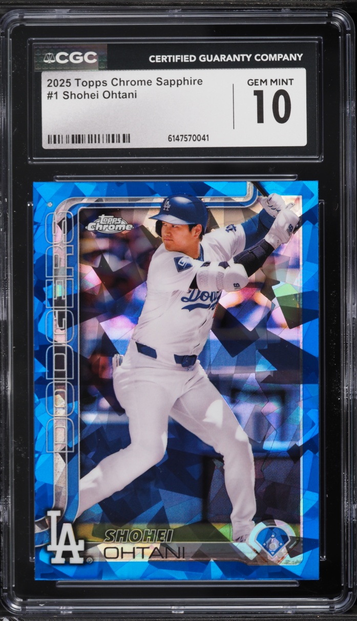 2025 Topps Chrome Sapphire Shohei Ohtani #1 CGC 10 GEM MINT