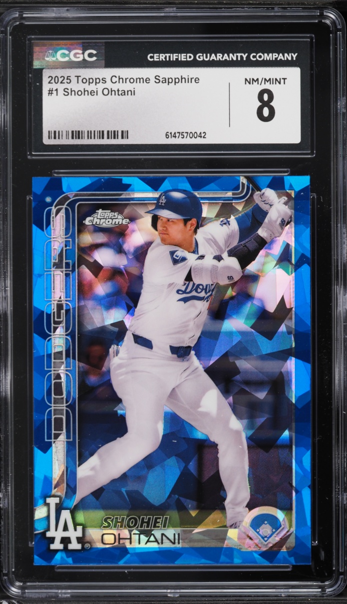 2025 Topps Chrome Sapphire Shohei Ohtani #1 CGC 8 NM-MT
