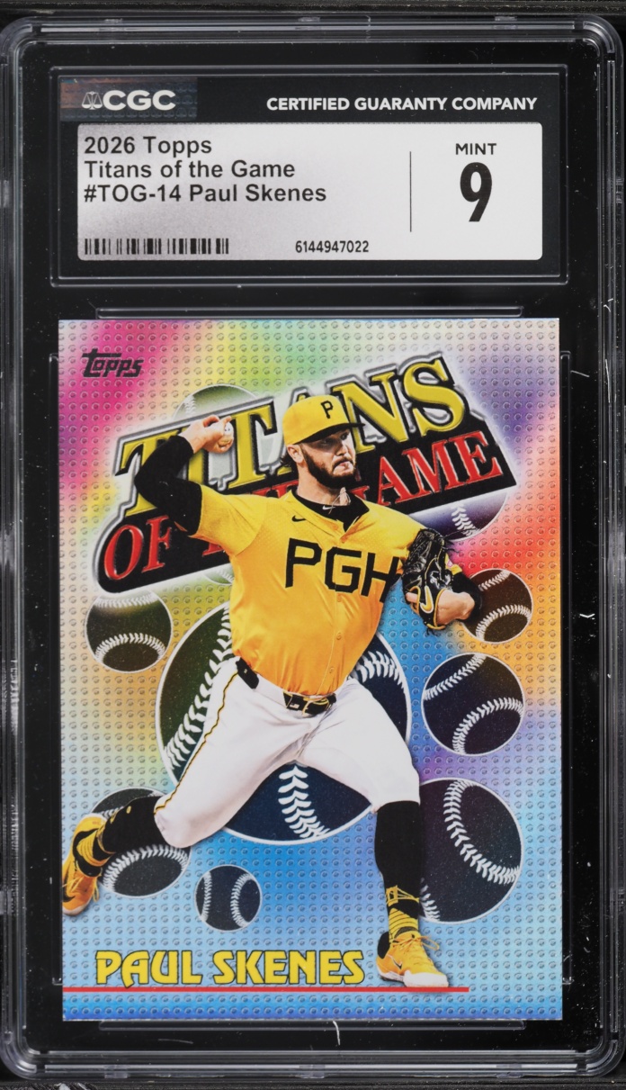 2026 Topps Titans Of The Game Paul Skenes #TOG-14 CGC 9 MINT