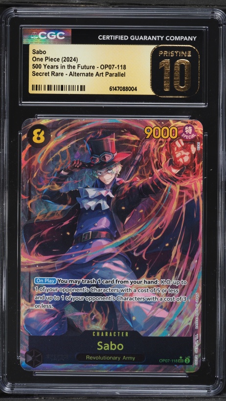 2024 One Piece Japanese Promo 7-Eleven Campaign Sabo #ST13-001 PSA